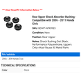 thumbnail image 2 of Rear Upper Shock Absorber Bushing - Compatible with 2006 - 2011 Honda Civic 2007 2008 2009 2010, 2 of 2