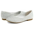 thumbnail image 3 of Dream Pairs Girls’ Slip-On Ballerina Flats for Weddings & Parties, 3 of 5