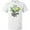 AA-White, variant on Inktastic He is Risen Floral Print Cross with Beautiful Flowers T-Shirt