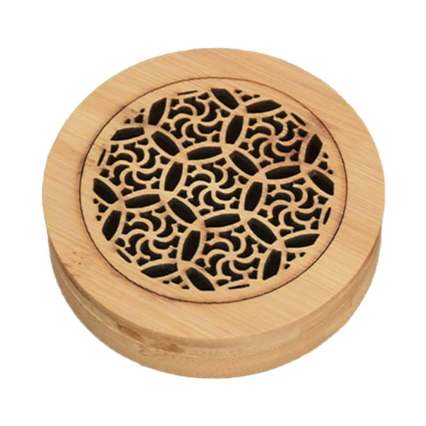 Caja de quemador de fragancia de madera, decoración para centro de mesa, regalo de Año Nuevo, porta fragancia B
