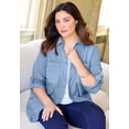thumbnail image 2 of Catherines Women's Plus Size Brushed Rib Cozy Buttonfront Tunic, 2 of 3