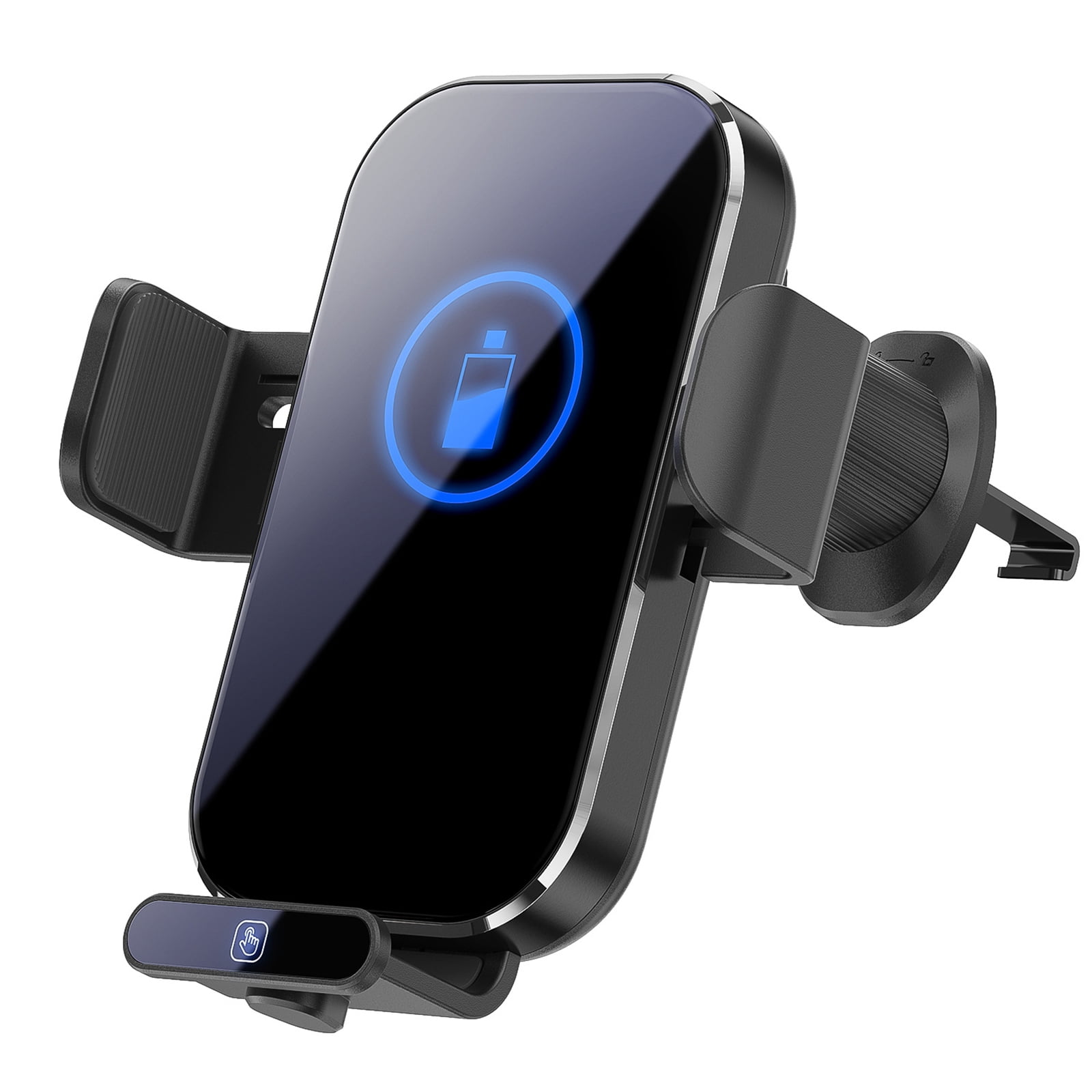 Phone Car Mount Phone Holder Wireless Charger Fast Charging Air Vent Car Charging Holder One-touch Clamping Anti-Slip and Shock Absorption Charger Mount