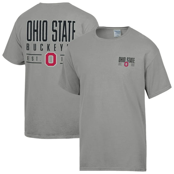 Men's ComfortWash Gray Ohio State Buckeyes Big Name T-Shirt