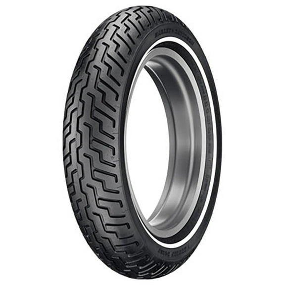 Dunlop Harley-Davidson D402 Front Motorcycle Tire MT90B-16 (72H) Slim White Wall Compatible With Indian Roadmaster Elite (ABS) 2020