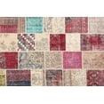 thumbnail image 1 of Ahgly Company Indoor Rectangle Contemporary Cherry Red Patchwork Area Rugs, 3' x 5', 1 of 6