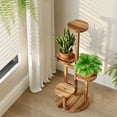 thumbnail image 7 of Bamworld 4 Tier Wood Plant Stand Indoor Corner Plant Shelf for Multiple Potted Plants,Tall Flower Stand for Living Room Bedroom Patio Garden Balcony, 7 of 7