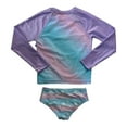 thumbnail image 2 of Disney Girl's 2 Piece Long Sleeve Rash Guard & Brief Bottom Swim Set (Frozen, 6), 2 of 2