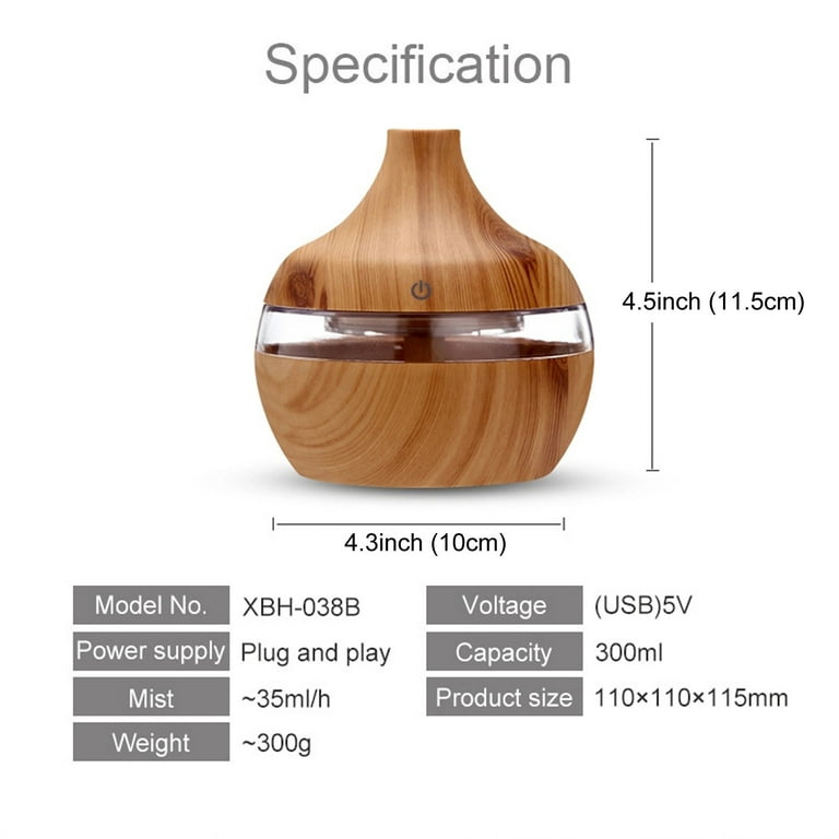Durcord Essential Oil Diffuser,Cool Mist Humidifier and Air Aroma