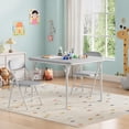 thumbnail image 1 of 3 - piece folding mesa y sillas set para para niños: toddlers' activity set para dining room, daycare, classrooms, 1 of 6