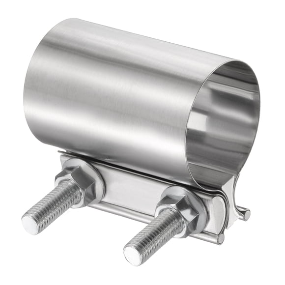 Abrazadera de Escape de 2" de Acero Inoxidable con Tornillos M10 para Conexión de Tubos de Silenciador de Coche