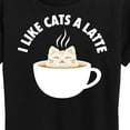 thumbnail image 3 of Instant Message - I Like Cats A Latte - Women's Short Sleeve Graphic T-Shirt, 3 of 6