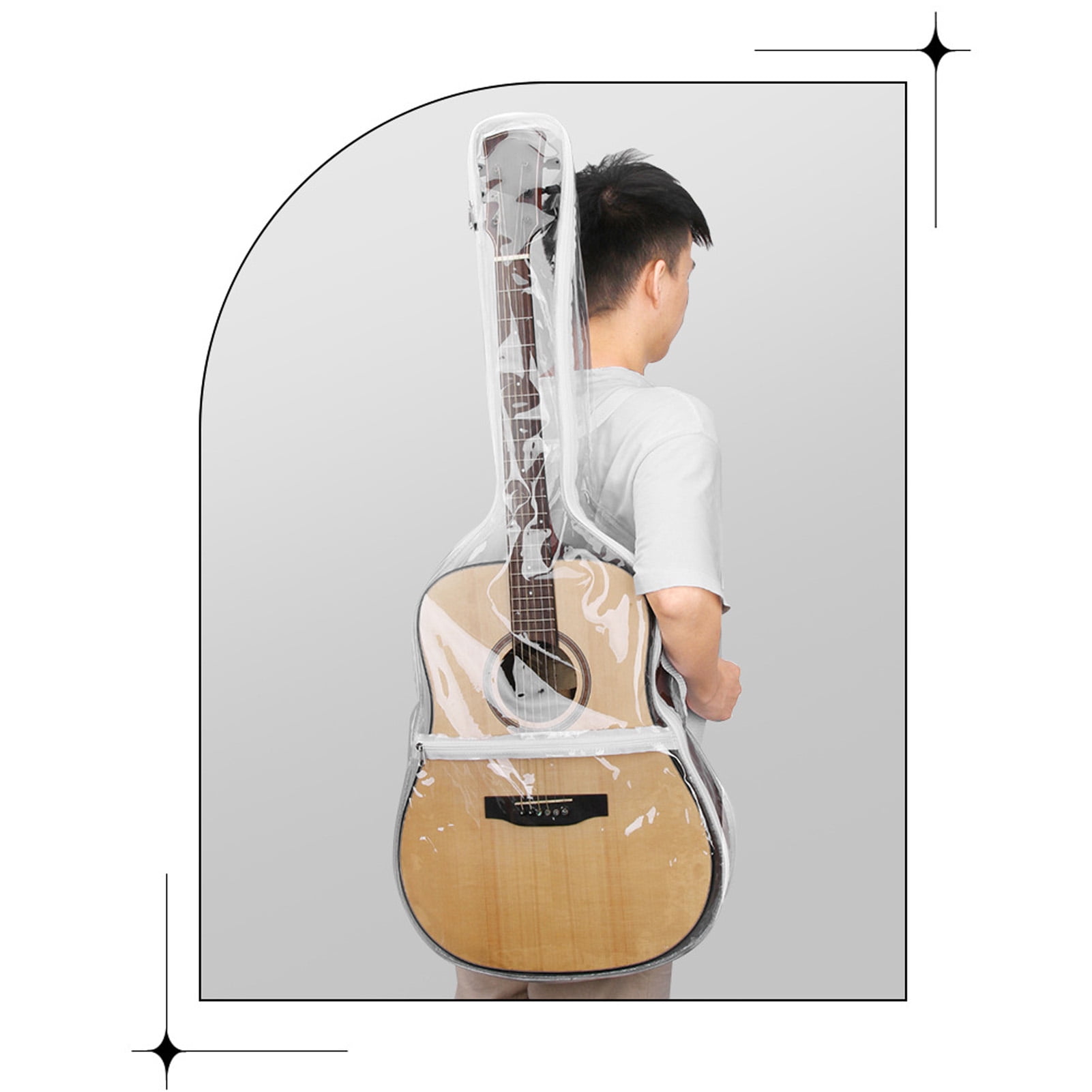 Transparent guitar case hotsell