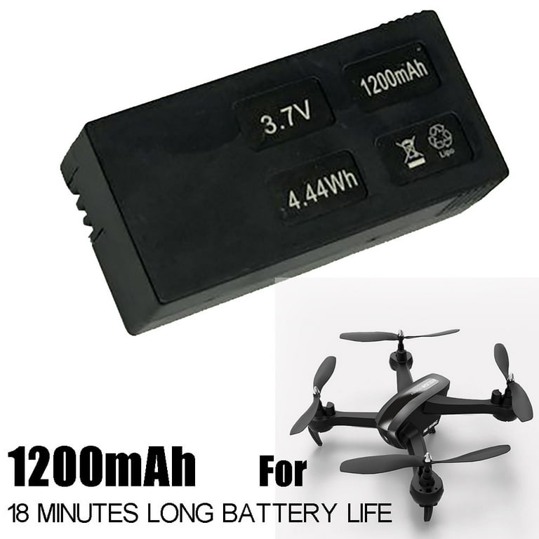 Cieken 1PC Upgrade Backup Li po Battery 3.7V 1200mAh For HR SH7 RC Drone