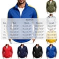 thumbnail image 3 of Fanshiluo Men's Stand Collar Full-Zip Long Sleeve Track Jacket, Contrast Side Stripes Athletic Jacket with Pockets for Men,L,Big and Tall Men, 3 of 6