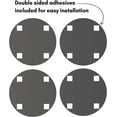 thumbnail image 4 of Americanflat Adhesive Mirror Tiles - Circular Domino Dot Design - Peel and Stick Mirrors for Wall. Frameless Round Mirrors for Bedroom and Living Room Decor (4pcs Set), 4 of 4