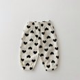 thumbnail image 2 of Diufon Baby Boys Girls Casual Pants Polka Dot Printed Lantern Pants Elastic Waist Soft Comfy Long Pajama Trousers, 2 of 4