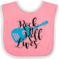 thumbnail image 3 of Inktastic Rock and Roll Lives with Blue Guitar Boys or Girls Baby Bib, 3 of 4
