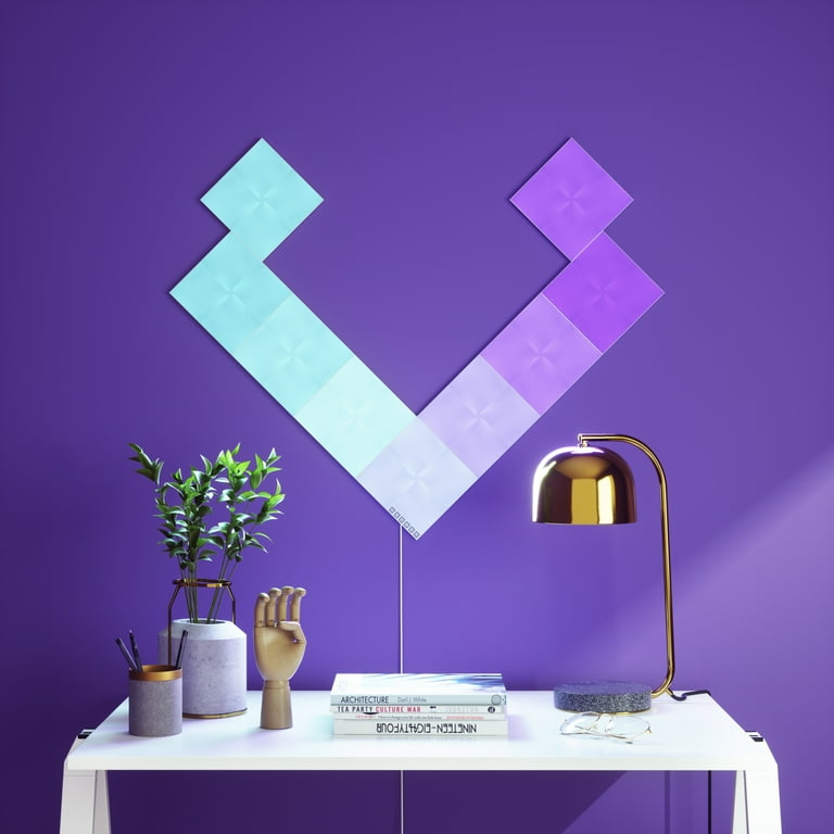NANOLEAF CANVAS スマーターキット 9ライト Nanoleaf Canvas Smarter Kit, RGB LED Square Wall Light