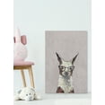 thumbnail image 6 of Marmont Hill Cheeky Smart Llama Canvas Wall Art, 6 of 7