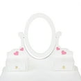 thumbnail image 6 of Sesslife Kids Princess Vanity Table and Chair Set, Kids Vanity Set with Mirror, White Makeup Dressing Table for Girls Age 4-9, 6 of 10