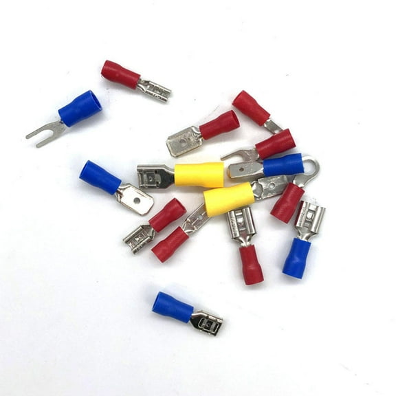 FRCOLOR  280 Pcs Insulated Terminal Blue Crimp Type Connectors Electrical Terminals