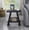 Black, variant on Space Saving Side Table with Shelf for Living Room, Athens Contemporary Wood Shelf Side Table in Gray Finish