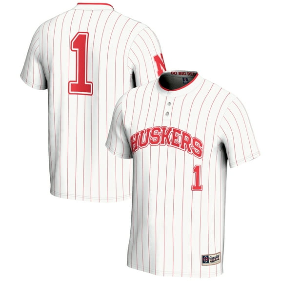Youth GameDay Greats #1 White Nebraska Huskers Lightweight Softball Jersey
