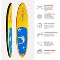thumbnail image 5 of 11FT Inflatable Stand up Paddle Board Ultra-Thick Durable PVC w/Premium SUP Accessories & Carry Bag |upgraded paddle boards w/ 3 Fish Fin for Paddling |Up to 350LB, 5 of 6