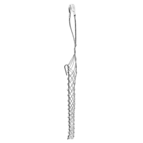 Hubbell Wiring Systems 02203041 Kellems Tin-Coated Bronze Standard Duty Support Grip, Offset Eye, Split Mesh, Rod Closing, Single Weave, 1500 lbs Breaking Strength, 1"-1.24" Cable Diameter