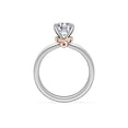 thumbnail image 3 of Diamond-Capitals 2.00 Carat Round Cut (D/VVS1) Moissanite Beautiful Bridal Ring for Women Solid 14K White Gold Size 6.5, 3 of 8