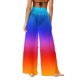 thumbnail image 4 of Pantalones de playa de gasa ligeros para mujer con protección solar, pantalones anchos de estilo bohemio estampados, blusa para mujer, 4 of 7
