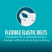 Assurance Unisex Incontinence Belted Shields, Moderate Absorbency, One Size Fits Most, 30 Count
