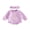Purple, variant on Cenuakty Girls Romper Long Sleeve Letter Embroidery Jumpsuit with Headband