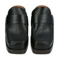 thumbnail image 4 of YDN Women's Retro Platform Slip On Mules Square Toe Low Chunky Heels Clogs Platform Loafers Slippers Shopping Dress Shoes Size 6 Black, 4 of 4