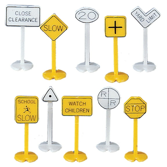 Bachmann - Signs -- Railroad & Street pkg(24) - HO