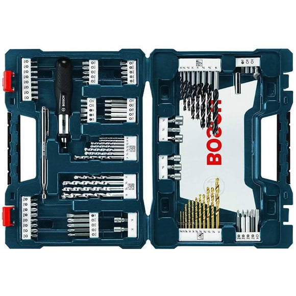 Set Brocas Destornillador V-line 91pz + Estuche Ms4091 Bosch