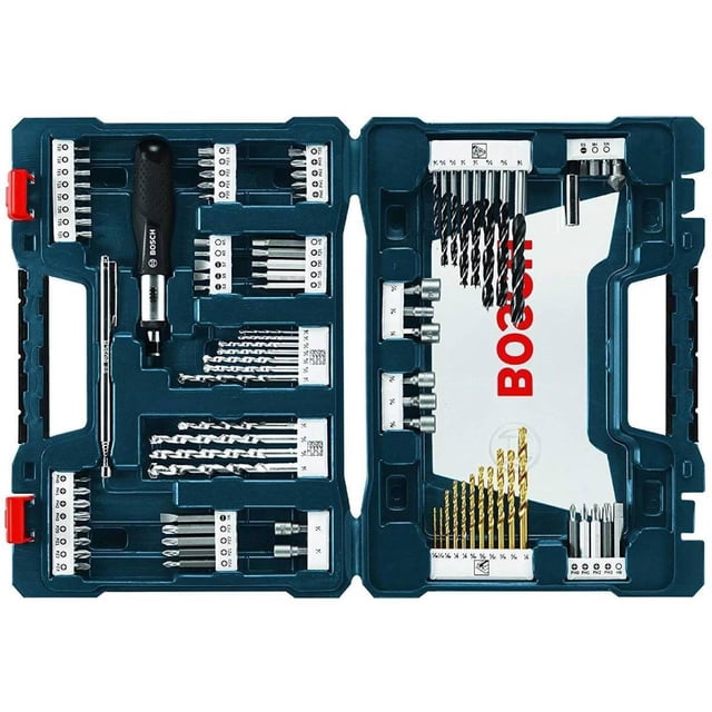 Set Brocas Destornillador V-line 91pz + Estuche Ms4091 Bosch
