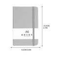 thumbnail image 2 of UttpKLBx Cute Office School Supplies A6 Horizontal Notebook Hand Thickened Office Learning Notebook College Gifts for Women (Gray), 2 of 8