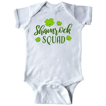 

Inktastic Shamrock Squad with Four Leaf Clovers Gift Baby Boy or Baby Girl Bodysuit