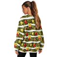 thumbnail image 6 of SCRAWLGOD Christmas Tree Cane Ornament Ball Print Womens Casual Crewneck Sweatshirts Long Sleeve Fashionable Tops Loose Fit Pullovers with Drop Shoulder for Shopping Running, L, 6 of 7