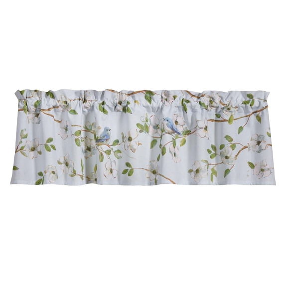 Park Designs Dogwoods & Blue Birds Valance 60"x14"