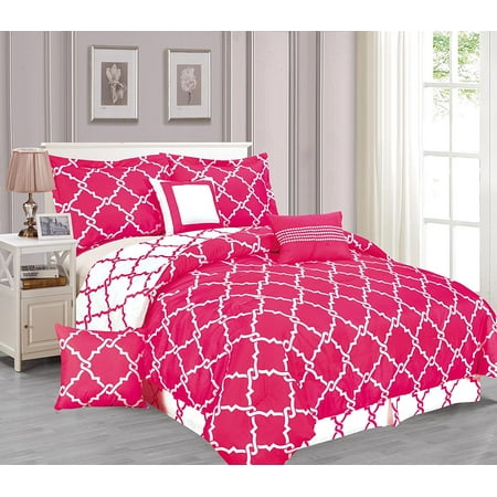 Galaxy 7 Piece Comforter Set Reversible Soft Oversized Bedding Hot