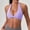 Purple, variant on Sexy Backless Workout Bras for Women with Halter Neck and Removable Pads Showcasing Crisscross Straps and Soft Fabric Yellow XXL