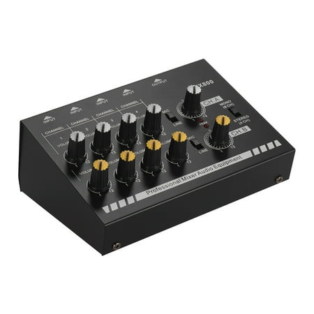 Compact Size 8-Channels Mono/Stereo Audio Sound Line Mixer with Power