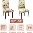 thumbnail image 6 of Fall Chair Covers Set of 4 Pumpkin Maple Leaves Stretch Parsons Chair Slipcovers for Fall Thanksgiving Dining Room Decor Chair Seat Protectors(Pumpkin Maple Leaf,4PCS), 6 of 7