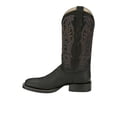 thumbnail image 3 of Justin Boots Mens Three Bars Smooth Ostrich Square Toe Cowboy  Mid Calf Boo, 3 of 5