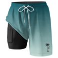 thumbnail image 5 of FUZHIQ Men's Funny Swim Trunks with Compression Liner 2 in 1 Quick-Dry 7" Stretch Shorts with Pockets,S, 5 of 5
