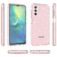 thumbnail image 3 of Glitter Clear Case for Samsung Galaxy A14 5G, Shining Sparkle Military Grade Soft TPU Anti-Scratch Shockproof Cover Full Coverage Non-Yellowing Non-Slip Translucent Slim Lightweight Case,Pink, 3 of 5