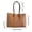 Brown, variant on Pu Leather Tote Women Weekender Bag Shopper Handbag Travel Purse Large Capacity Travel Bag for Work Office Daily Commuting Use