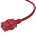 thumbnail image 2 of 3ft 14 AWG C14 to C19 SJT Power Cord - Red, 2 of 5